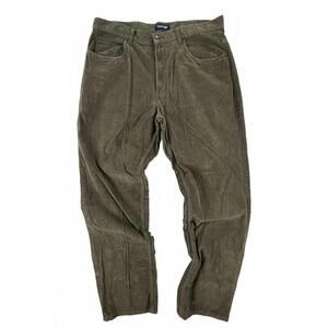 St. John's Bay Pants Mens 36x32 Green Corduroy Khakis Straight Leg 5 Pocket